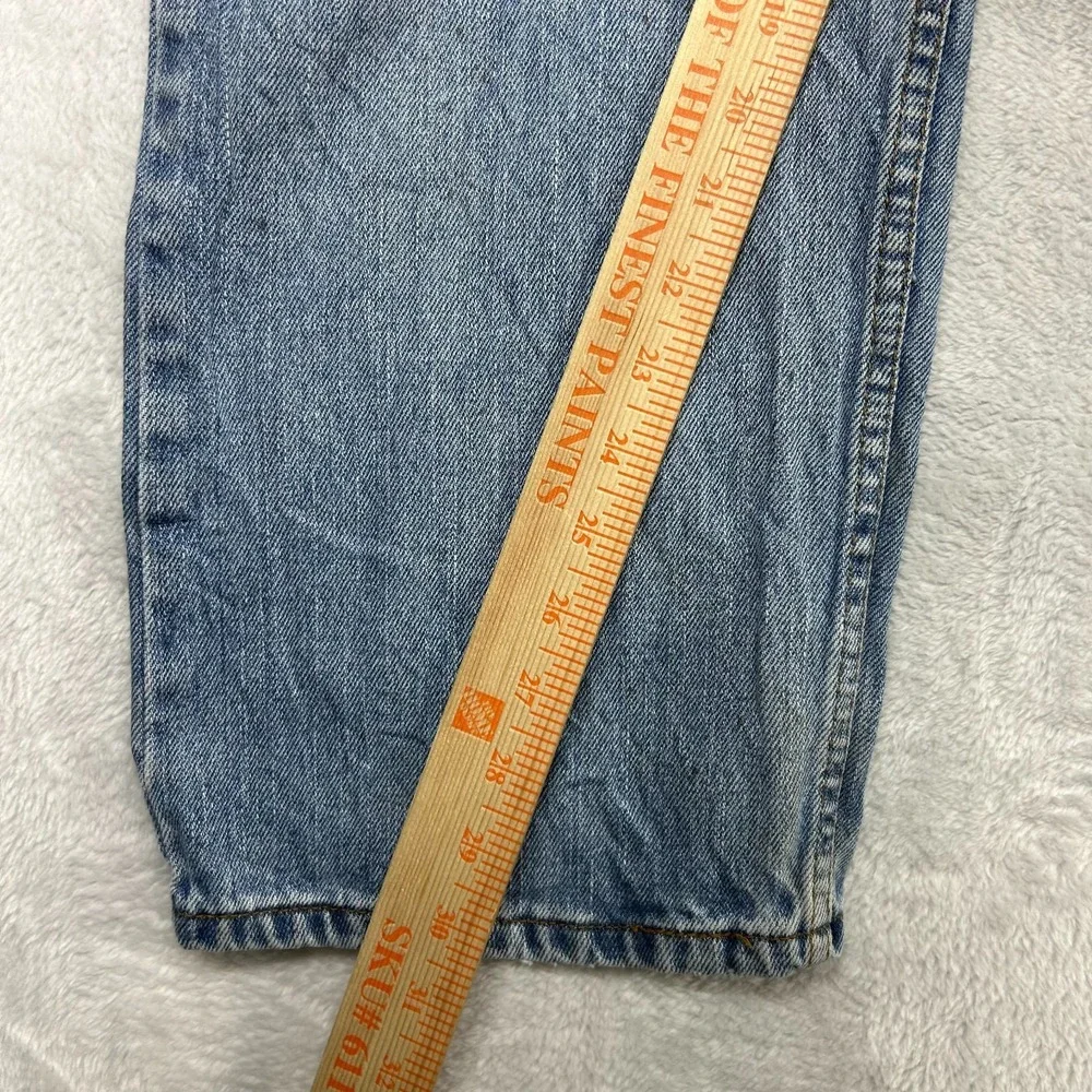 Levi's 505 Regular Fit‎ Jeans Mens Blue Denim Pockets Straight Zip Fly - 36X30
